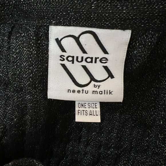 M Square by Neetu Malik Textured Crinkle Linen Tunic Top One Size MSquare - Picture 3 of 6